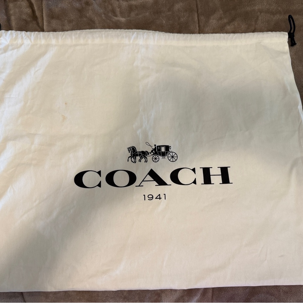 Coach Ivory dust Bag with Logo
